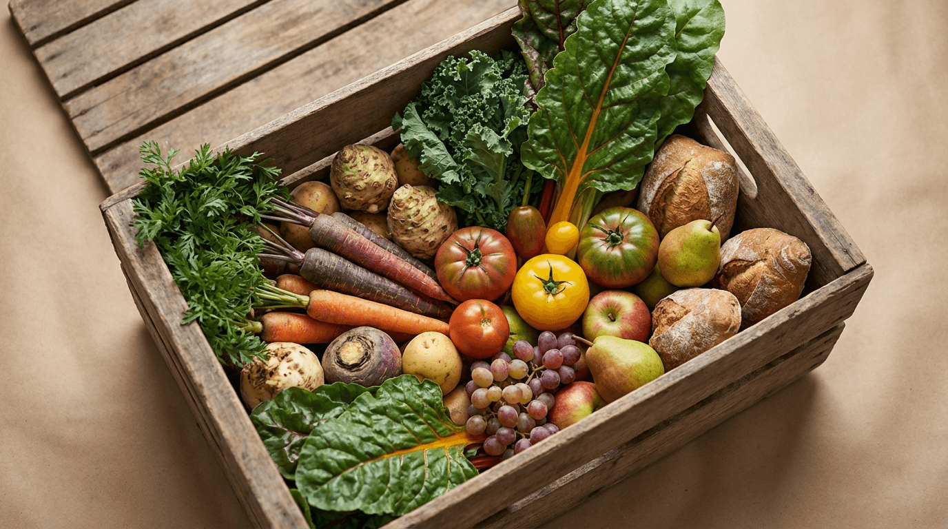 Fresh vegetables in crates at wholesale warehouse